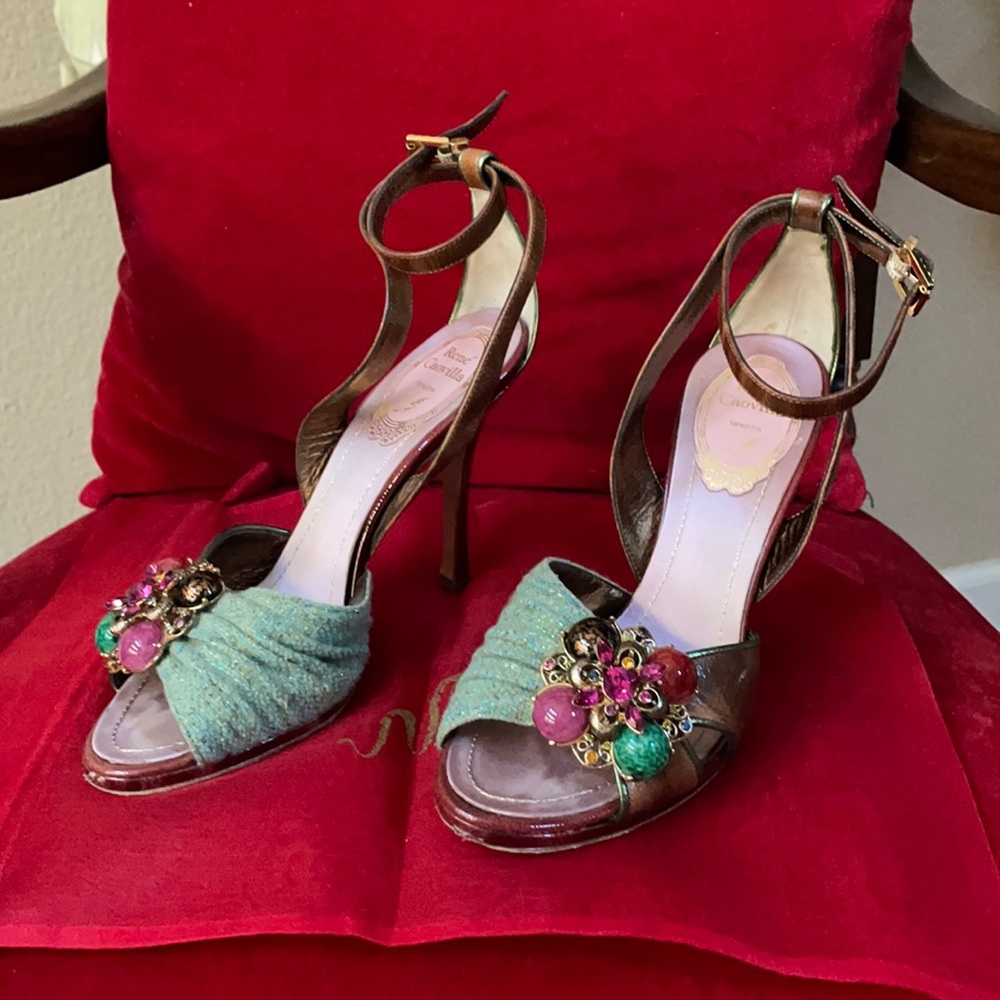 Beautiful Rene Caovilla jewel high heels